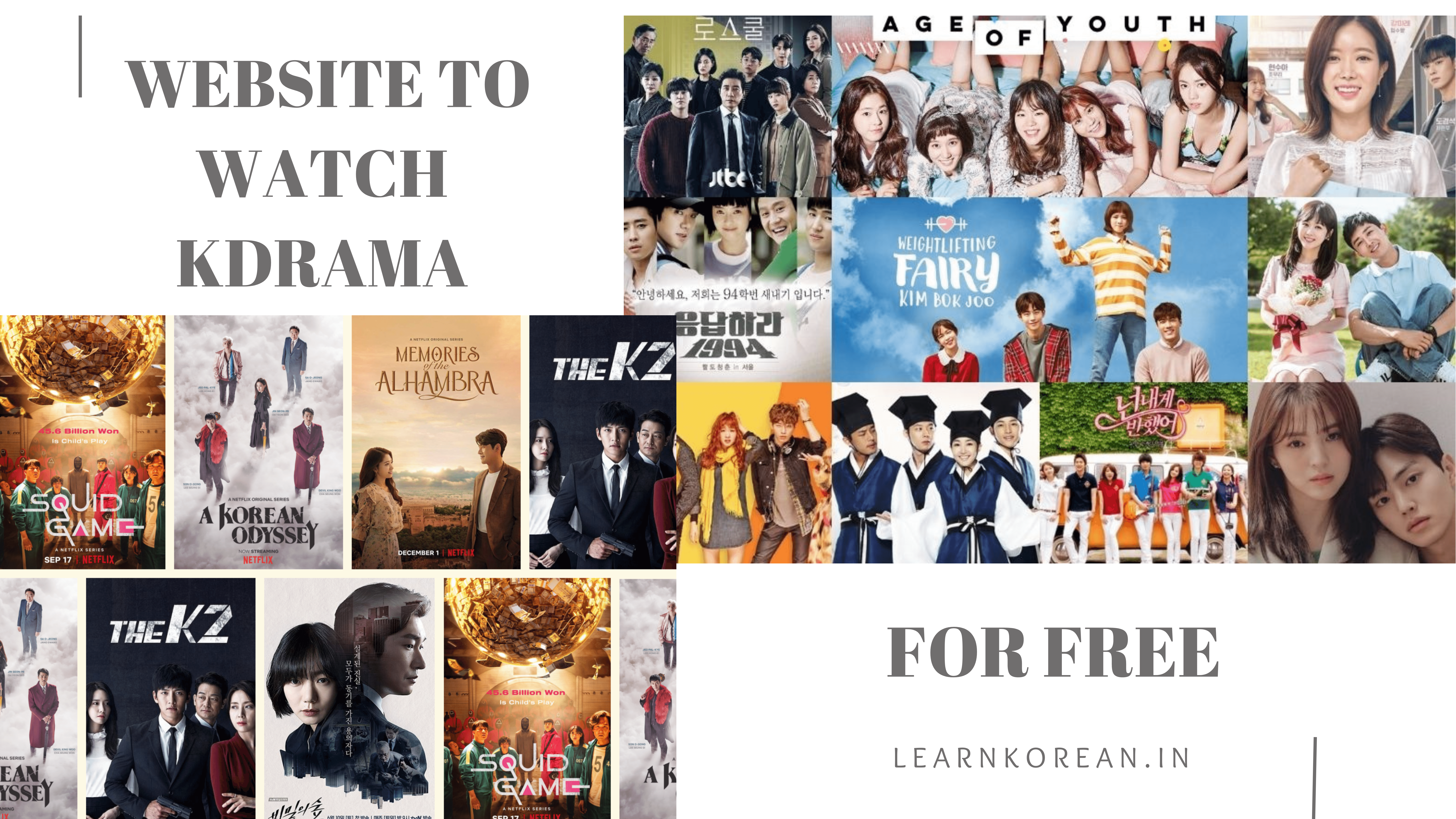 Website To Watch K-Drama for Free